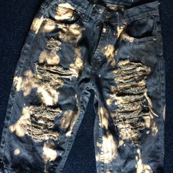 Boys blue jean shorts-size 12