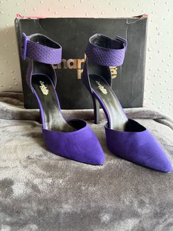 Charlotte Russe Purple Suede Heels