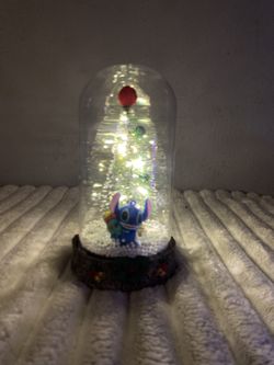 Stitch & Angel Christmas Snow globes 