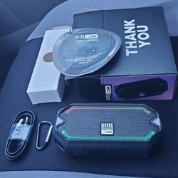 Altec Lansing Hydramini Everything Proof Wireless Bluetooth Mini Speaker with LED Lights, Asking $30 Firm on Price 
