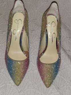 ***NEW***Rainbow Sparkle Pumps 