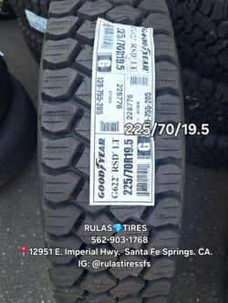 LT 225/70/19.5 GOOD-YEAR G622 💎 Brand New TIRES/ Available!!