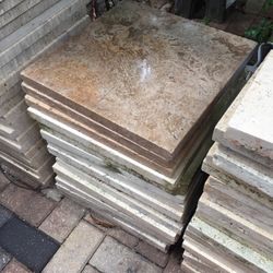 18x18 Travertine Stepping Stones 