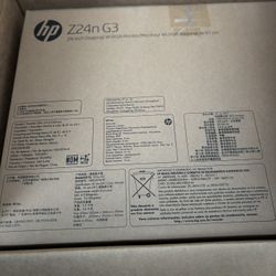 New Sealed HP Monitor 24” Z24n G3