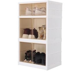 2 Collapsible Shoe Organizers