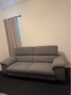 86” Gray Power Reclining Sofa w/ USB Charging Ports