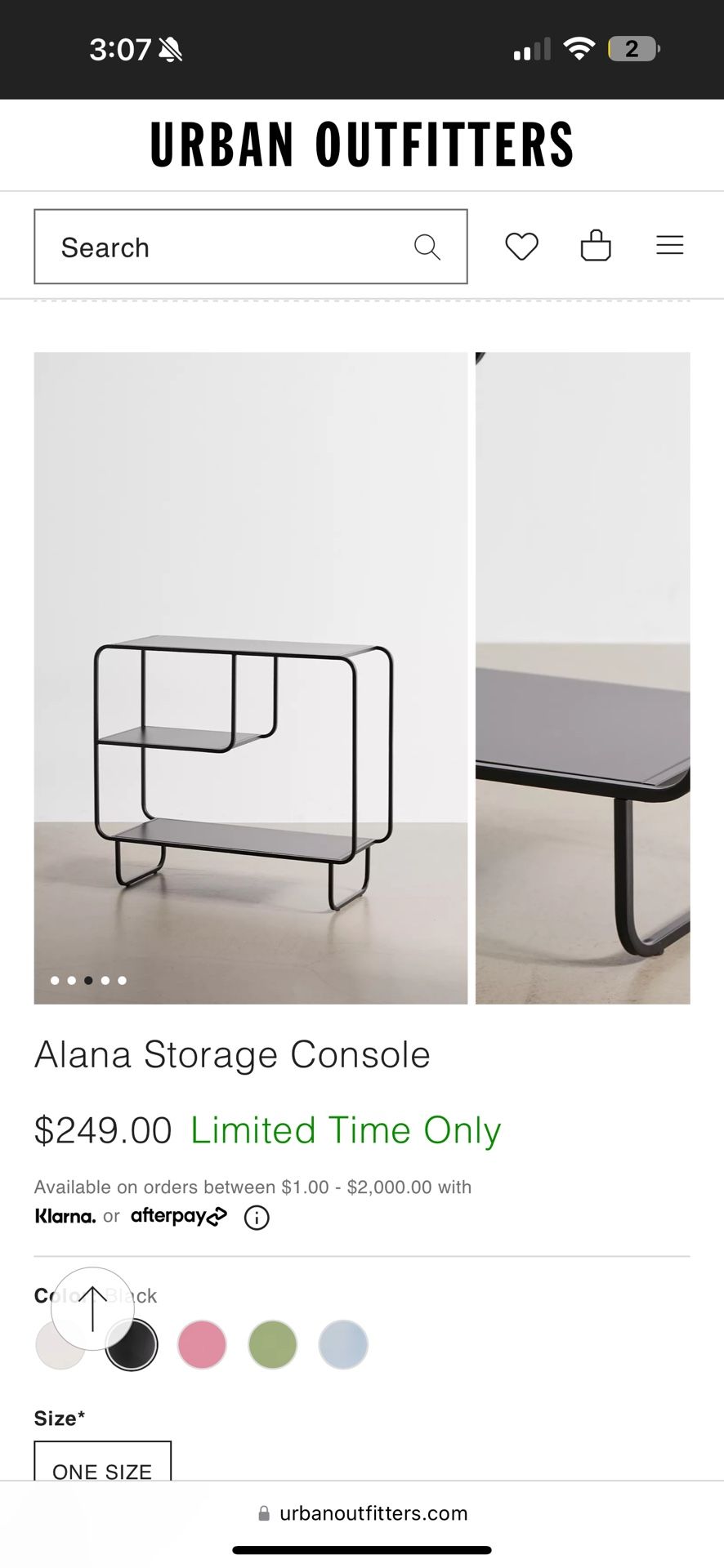 Urban Outfitters Alana Storage Console