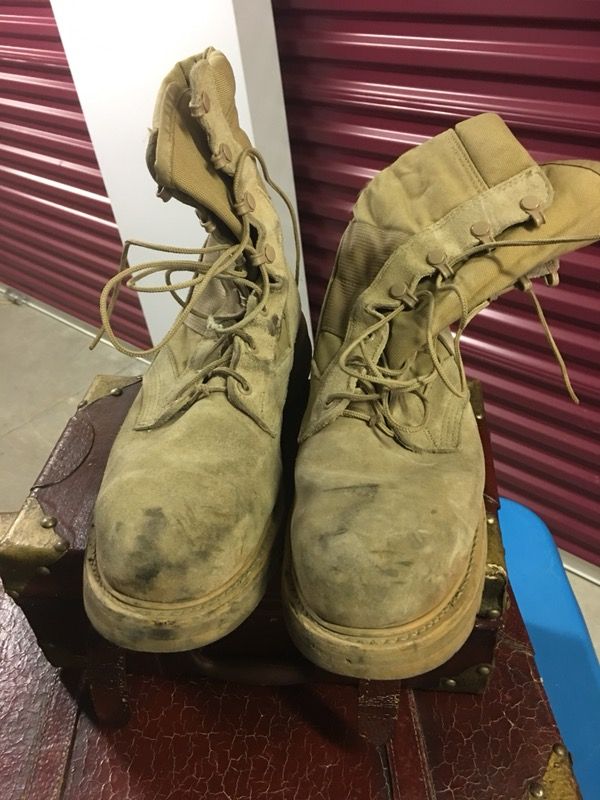 Tan Jungle steal toe work boots