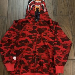 Red Bape Zip Up