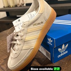 Adidas Handball Spezial Wonder White Sand Strata Sizes 5.5M, & 6M