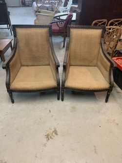 2- Armchairs Ready For New Fabric