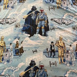 Vintage 1979 Starwars The Empire Strikes Back Twin Flat Sheet