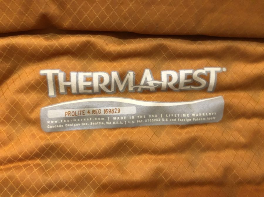 Thermarest sleeping pad just in time for camping season!