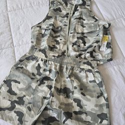 Camo shorts set