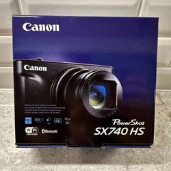Canon PowerShot SX740 HS 20.3MP 4K Digital Camera 40x Optical Zoom Wi-Fi (Black)