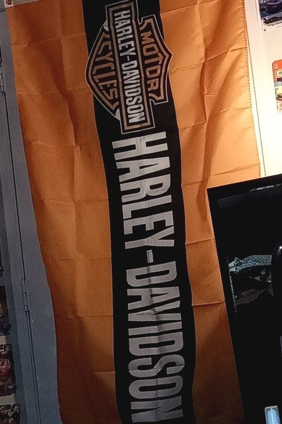 Harley Davidson Motorcycle Flag