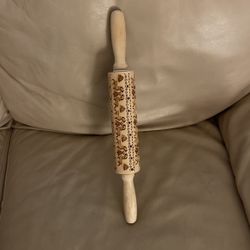 Embossing Cookie Dough Rolling Pin- Reindeer