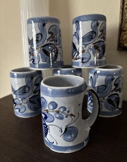 Set Of 6 Tonalá Edwards Small Mugs