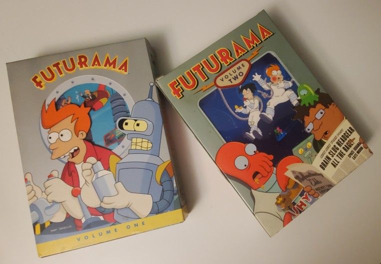 Futurama Volumes One & Two Cartoon Animated DVD Comedy Sitcom Season 1 + 2