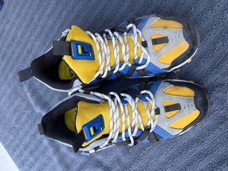 Fila Men’s Excursion Running Sneaker in Lemon and Nebulas Blue Colorway
