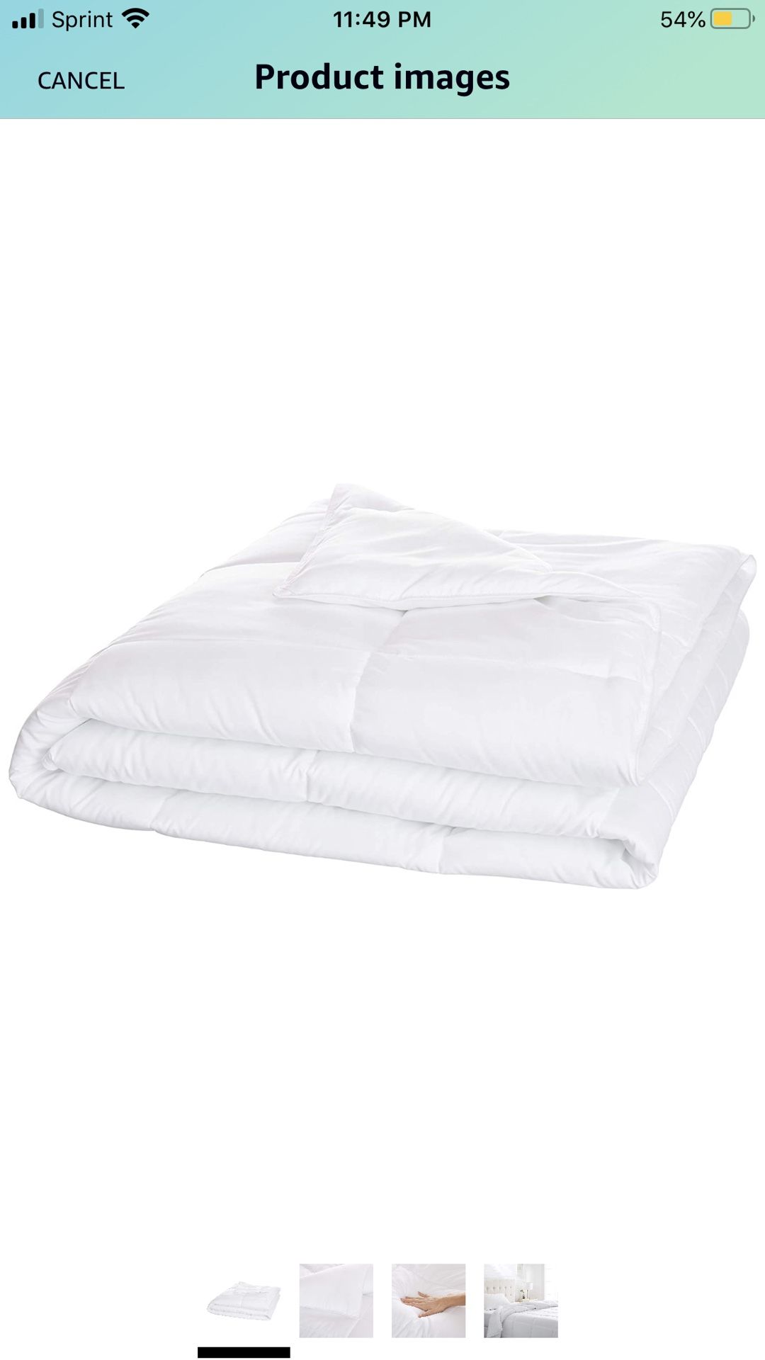 AmazonBasics Conscious Series Down-Alternative Comforter Full or Queen