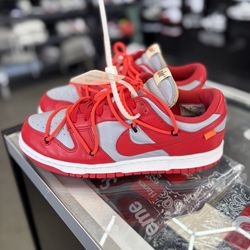 Nike Dunk Off White “University Red” Size 8.5