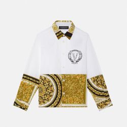 Versace White And Gold Boys Shirt 