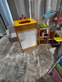 SUPER CUTE *LAKESHORE Wooden Kids Play Kitchen Sink