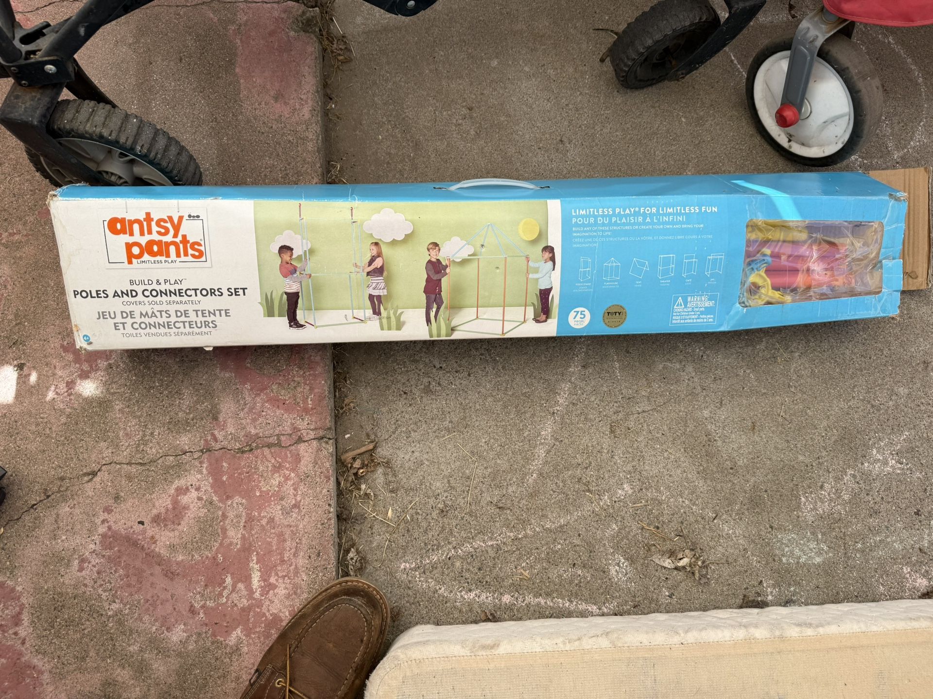 Antsy Pants Build & Play Poles and Connectors Set (75 pcs)