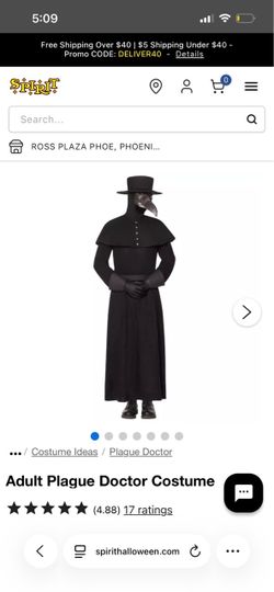 Plague Doctor/ Dr. Death costume