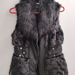 Coalition La  New Fur Faux Leather Vest