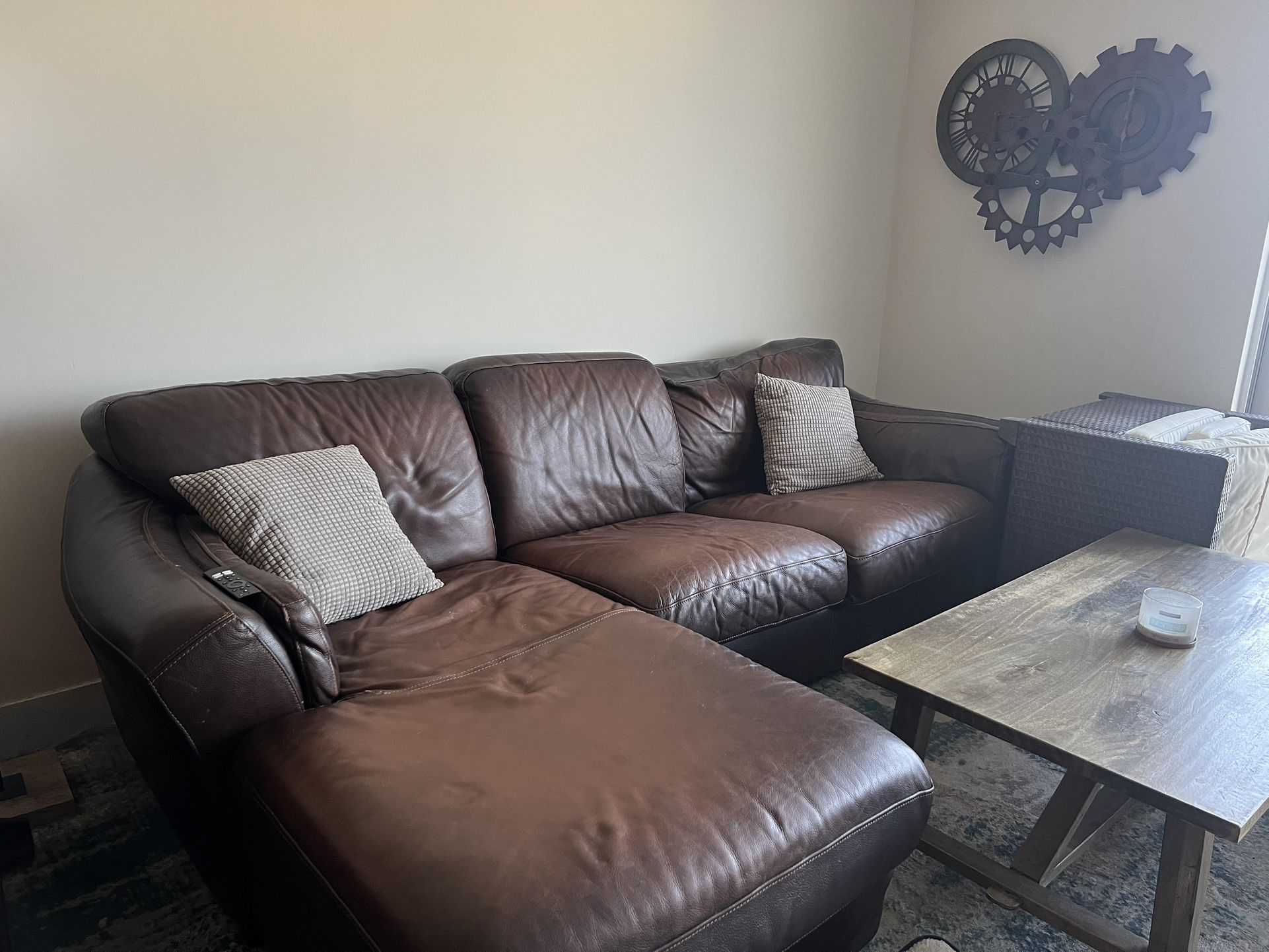 FREE - Leather Couch 