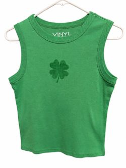 Y2K 4 Leaf Clover Tank Top