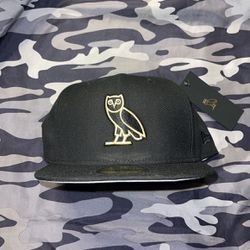 OVO X New Era OG Owl 59fifty Fitted Hat Size 7 1/2 
