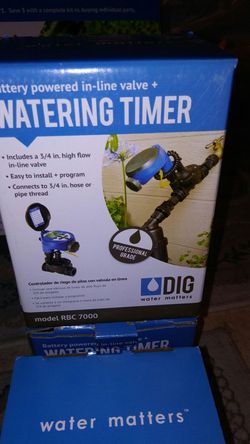 Irrigation Timer battery power in line valve