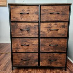 8-Drawer Sturdy Steel Frame Dresser - Ample Storage, Fabric Drawer Organizers for Bedroom, Living Room, Office, and Hotel - Durable, Easy Assembly, Ve