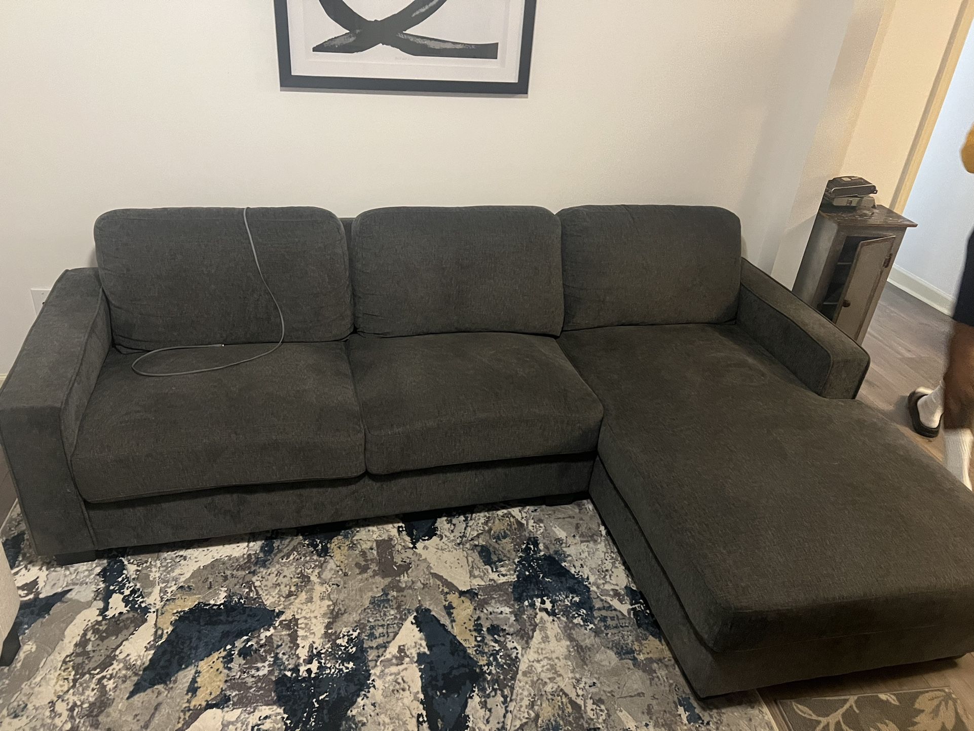 Grey Sectional Couch For Sale Very Comfortable 