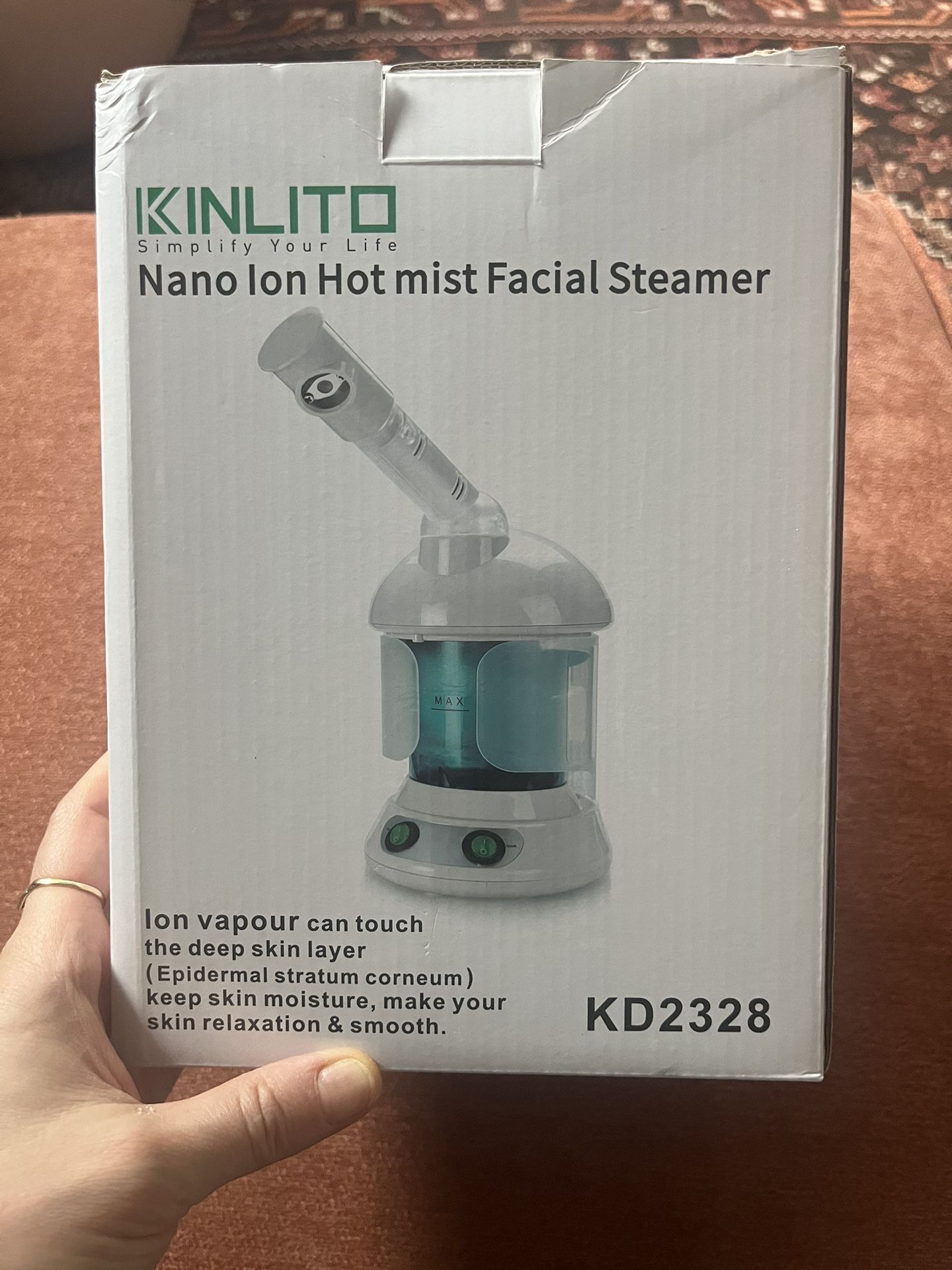 Kinlito Nano Ionic Hot Mist Facial Steamer