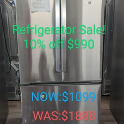 21cu Counter Depth French Door Refrigerator with Ice Maker 