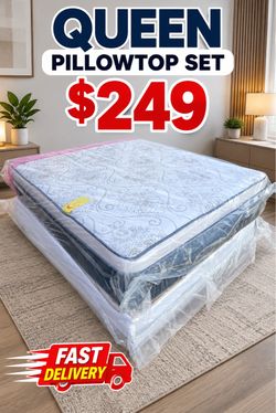 🇺🇸QUEEN PILLOWTOP SET $249