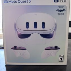  Meta Quest 3  VR Headset 512GB White With Accessories