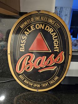 Bass Ale Beer Sign
