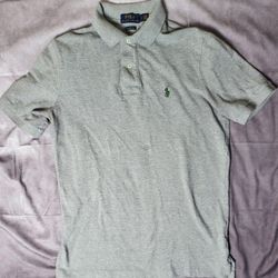 Polo Ralph Lauren - Mens Small The Iconic Polo Grey/Green Polo Shirt