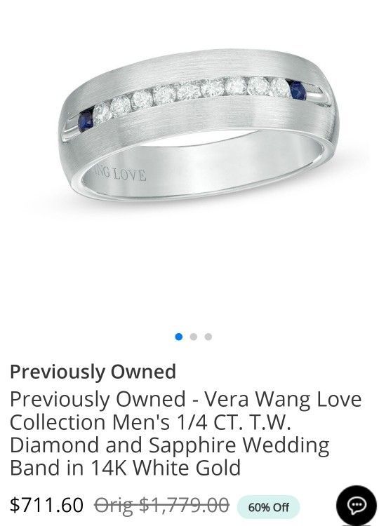 Vera Wang Men's Wedding Band