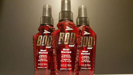 New bod men's most wanted body spray