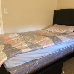 Twin Size Black Bed