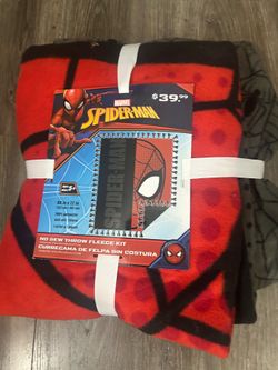 Spider-Man no sew fleece throw