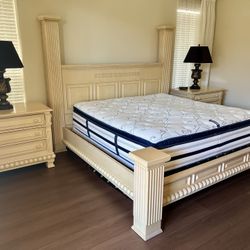 Hand Carved King Bed Frame