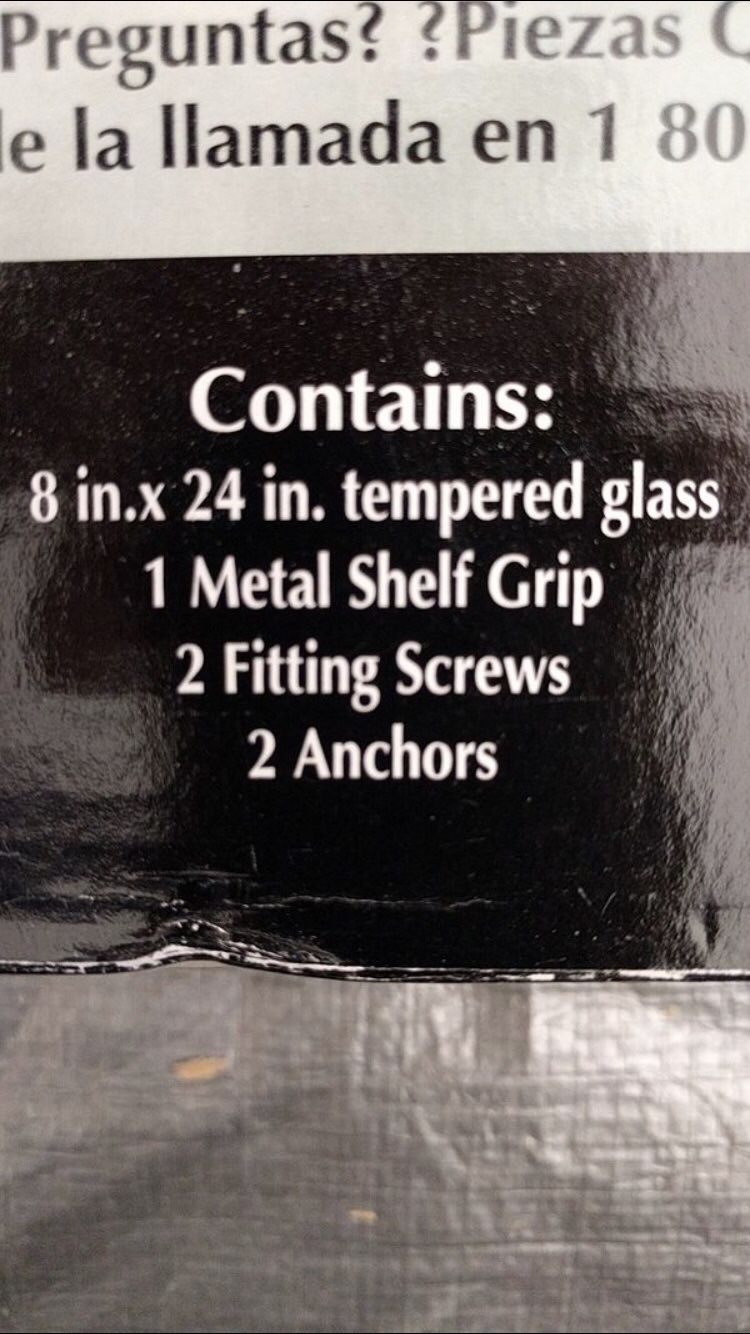 Floating Glass shelves