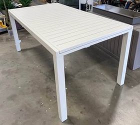New Assembled  Outdoor Aluminum Dining Table 65"-97" Adjustable Length Oversized Outdoor Table